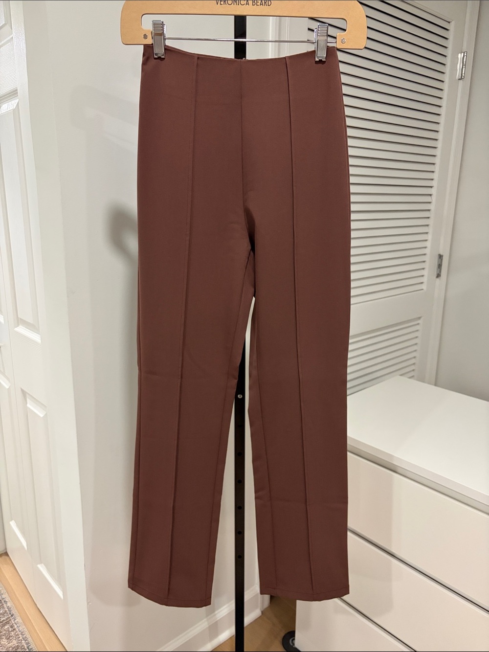 Princess Polly Callen Brown High-Waisted Cropped Pants – NWT